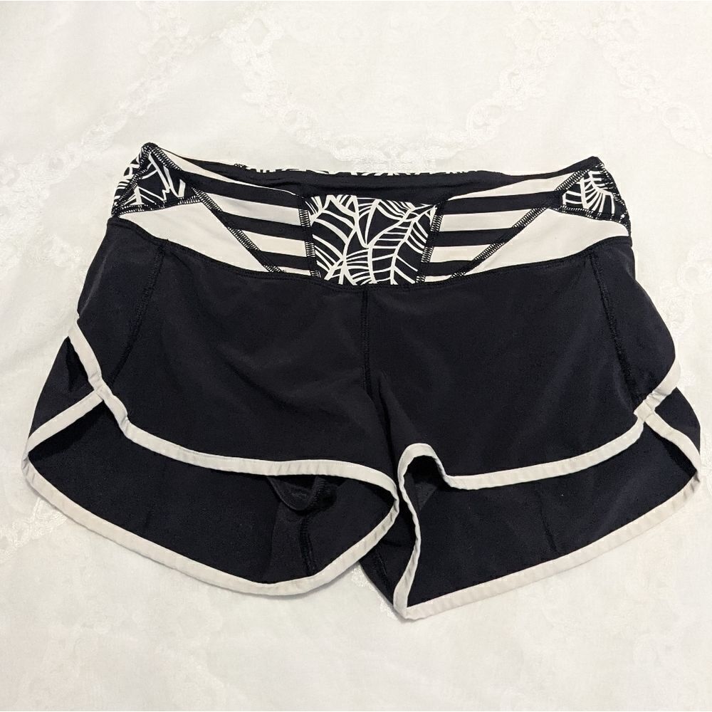 Lululemon Speed Short Black Angel Wings W7B38S